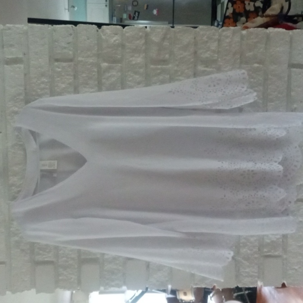 Kenneth Cole Reaction sz M white tunic swim cover up/top